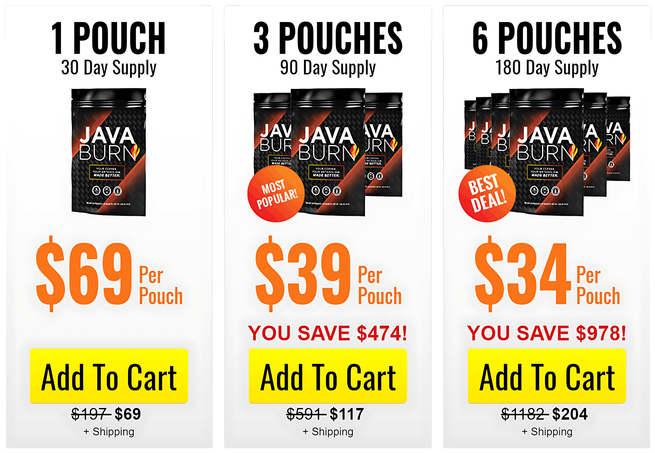 Java Burn Price